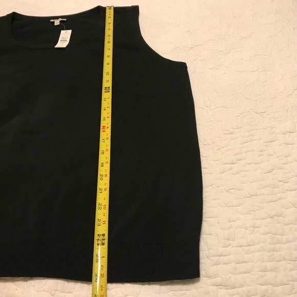 NWT Talbots crew neck black sweater tank (3X) - Picture 11 of 16